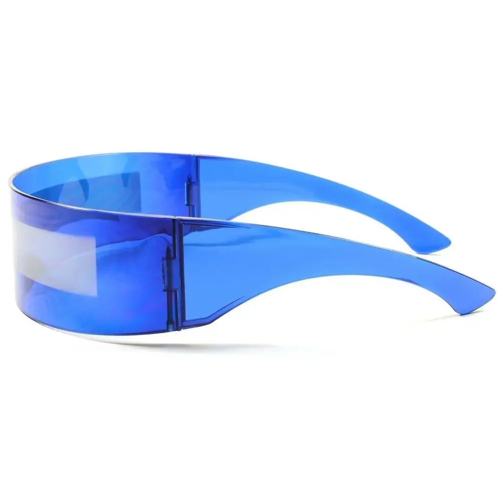 Space Robot Party Rave Anime Costume Cosplay Futuristic Novelty Blue Sun Glasses